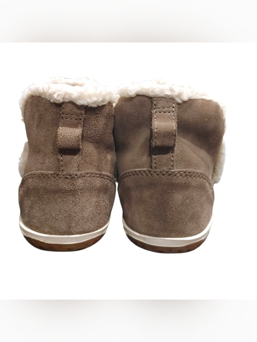 L.L. Bean Taupe Gray Suede Mountain Boot Moccasin Slippers Women's Size 9 - Picture 6 of 9